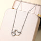 Women's Double Heart Pendant Necklace