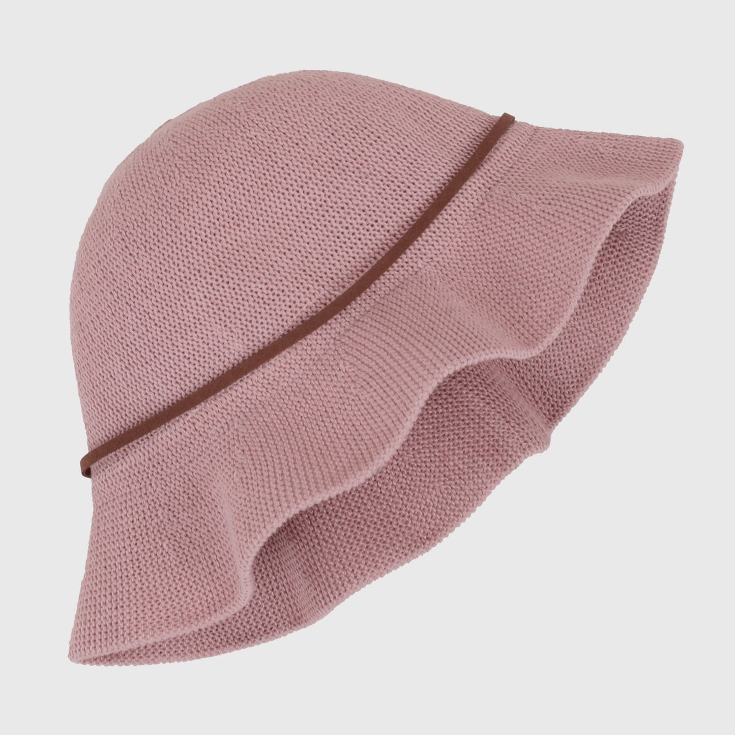 Foldable Crocheted Bucket Hat with Bow Accent