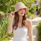 Summer Bucket Hat - Lightweight Straw Sun Hat for Vacation and Beach