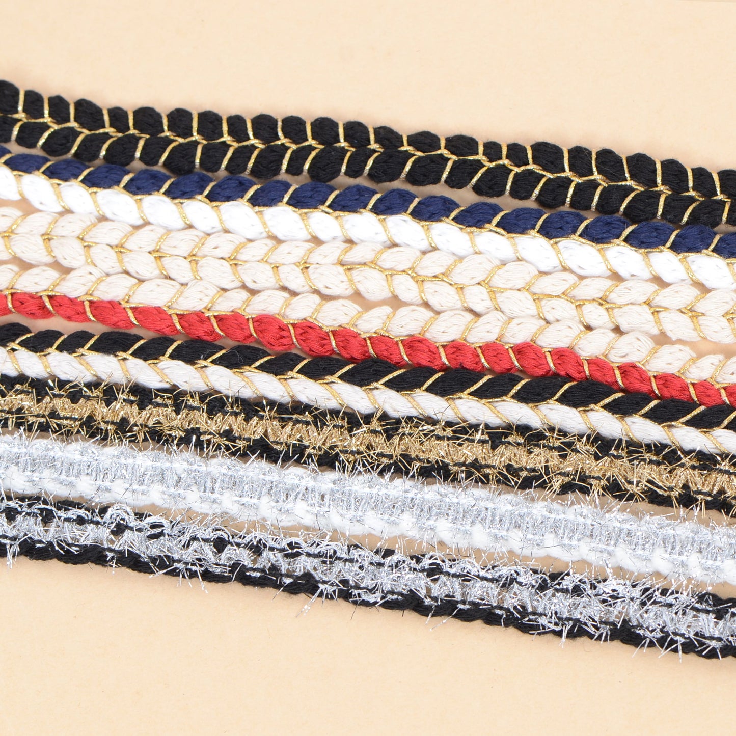 Sewing Braid Trim, 11 Yards 0.6 Inch Twisted Cotton Cord Trim, Handmade DIY Craft Embellishment Costume Garment Decor Accessory