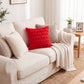 Plush Heart Textured Throw Pillow Cover Soft Fuzzy Decorative Cushion Cover for Sofa Bed Chair