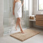 Chenille Bath Mat with Plush Noodle Texture and Non Slip Backing