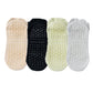 4-Pack Mesh Top Non-Slip Yoga Socks with Full Sole Grips and Breathable Lightweight Fabric
