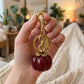 Glitter Pumpkin Keychain and Bag Charm