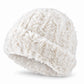Fuzzy Knit Beanie Hat Soft Plush Cuffed Winter Cold Weather Cap