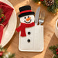 4pk Santa Christmas Silverware Holders