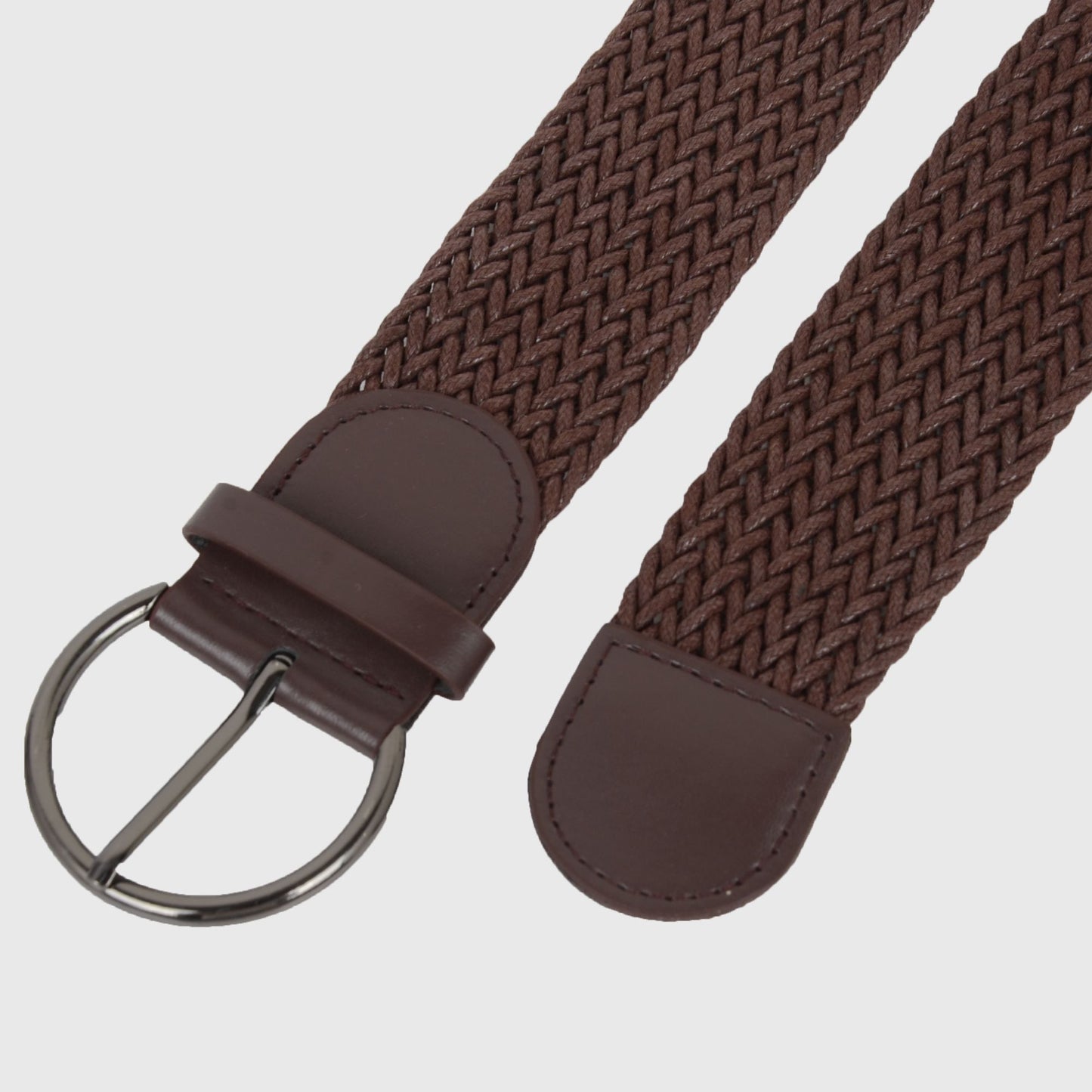 Chic Woven Womens Belt with Alloy Buckle