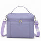 Oxford Fabric Crossbody Utility Bag with Double Zipper Closure and Adjustable Shoulder Strap