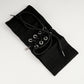 Wide Lace-Up Waist Belt with Structured Panel Design and Adjustable Corset-Style Front Ties 5x25.5in