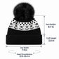 Fair Isle Pom Pom Knit Beanie Winter Cuffed Hat