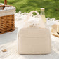 Insulated Corduroy Lunch Bag with Front Pocket