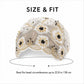 Floral Beaded Mesh Cloche Cap with Scalloped Trim