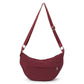Plaid Nylon Crescent Shoulder Bags with Adjustable Strap Lightweight Casual Crossbody Bag