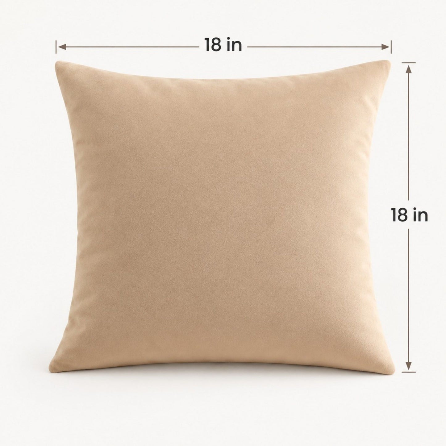 Solid Velvet Decorative Throw Pillow Cover (Single Piece)
