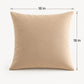 Solid Velvet Decorative Throw Pillow Cover (Single Piece)