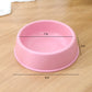 Plastic Pet Food Bowl with Rounded Rim for Cats and Dogs