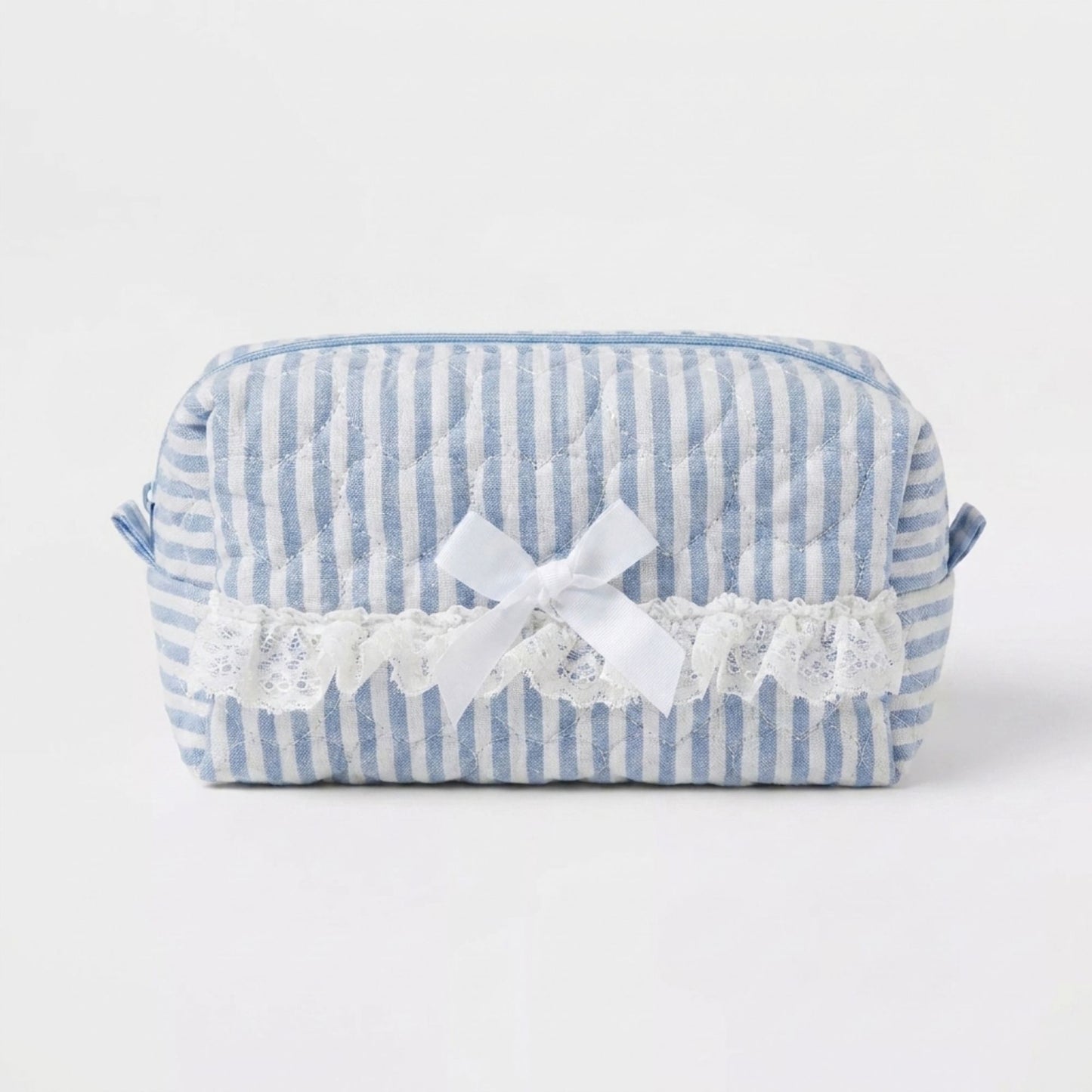Quilted Makeup Bag Large Capacity Cosmetic Pouch Travel Toiletry Organizer