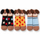 Puppy Fuzzy Crew Socks 3-Pair Set US 5-10.5
