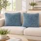 2 Pack Shaggy Faux Fur Throw Pillow Covers 18 x 18 Inch for Couch Sofa and Bed