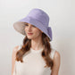 Wide Brim Bucket Hat Back Bow Detail for Sun Protection and Stylish Summer Looks