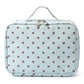 Polka Dot Travel Makeup Case with Dividers and Mirror