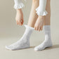 Lace Ankle Socks with Ruffle Cuff 6pk