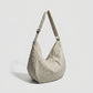 Plaid Hobo Shoulder Bag with Adjustable Strap and Zipper Closure