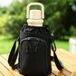 Water Bottle Carrier Bag with Phone Pocket Adjustable Crossbody Strap for Walking Travel
