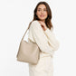 Bucket Shoulder Bag with Adjustable Strap and Interior Zipper Pouch