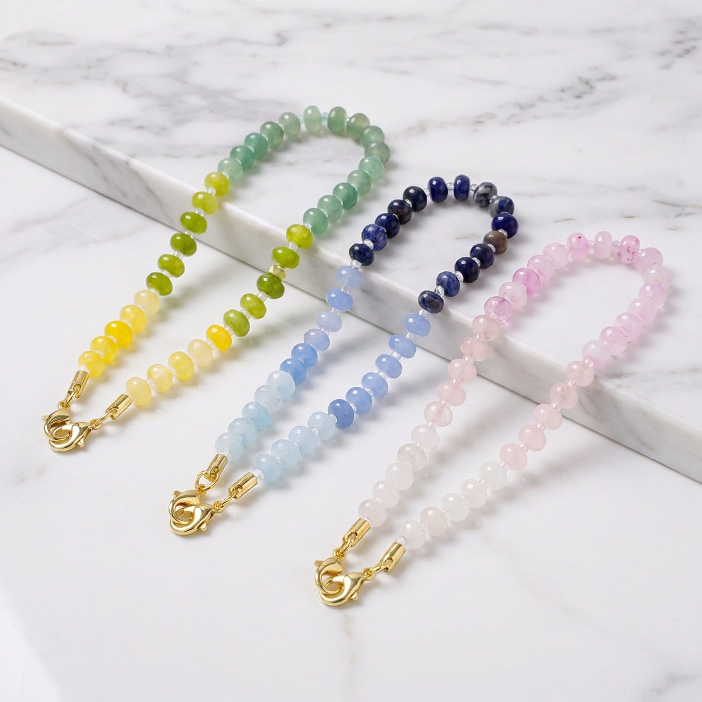 Beaded Phone Wrist Strap with Detachable Clasps