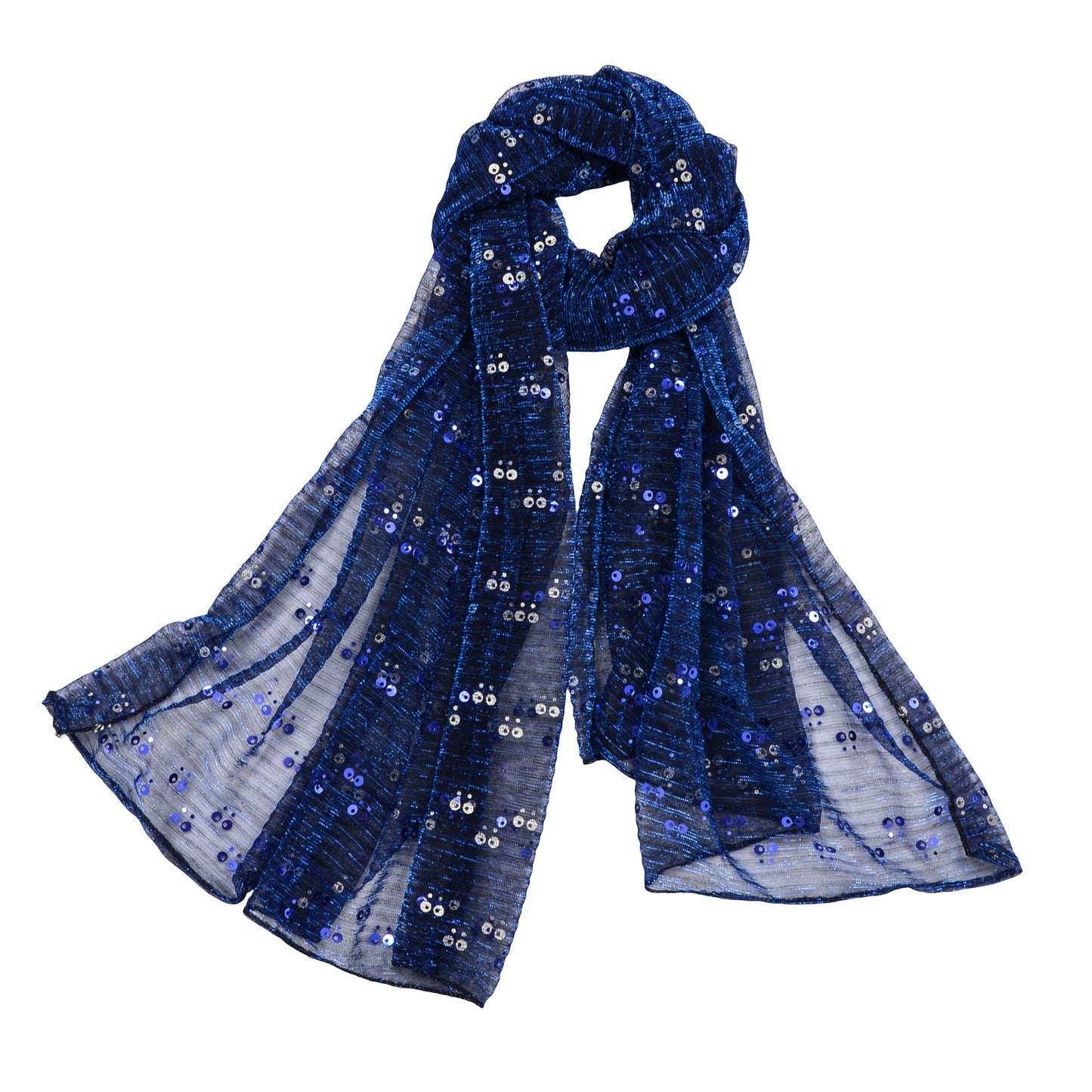 Sequin Sheer Scarf Lightweight Sparkly Shawl Wrap