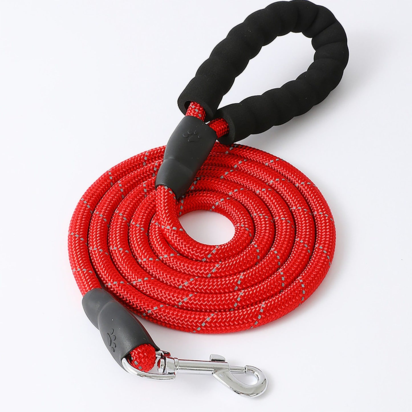 Pet Dog Leash Adjustable Nylon Rope with Comfortable Handle and Metal Clip for Small Medium Dogs