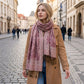 Paisley Pashmina Scarf with Fringe Trim 75*27.5 Inches