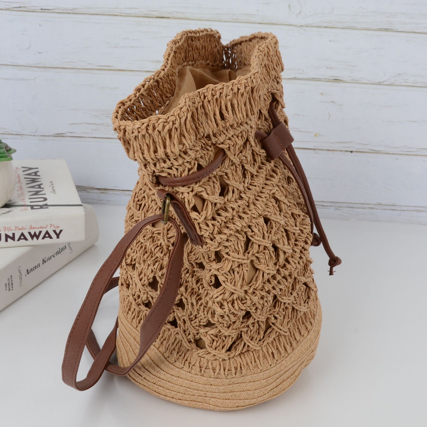 Women's Bohemian - Style Crochet Shoulder Bag