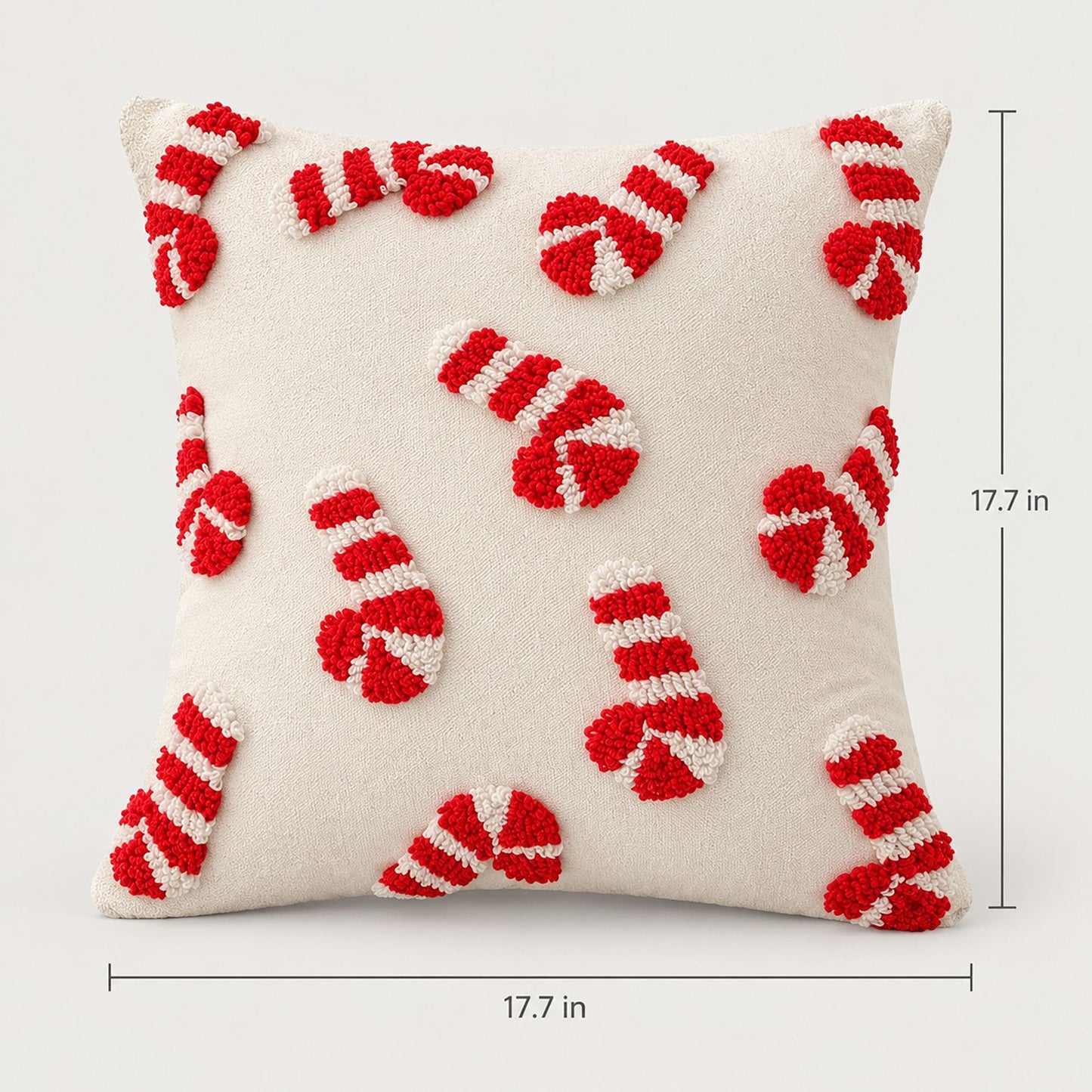 Christmas Tufted Decorative Throw Pillow Cover