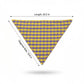 Large Pet Bandana Scarf Pink Gingham Triangle Bib for Dogs and Cats Neckerchief