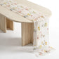 Sheer Floral Embroidered Table Runner 29.5x70.9in