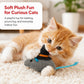 Halloween Witch Mouse Cat Toy with Soft Plush Body and Rope Tail