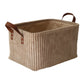 Decorative Storage Basket with Handles Organizer Bin for Shelves Closet Storage Box for Toys Clothes