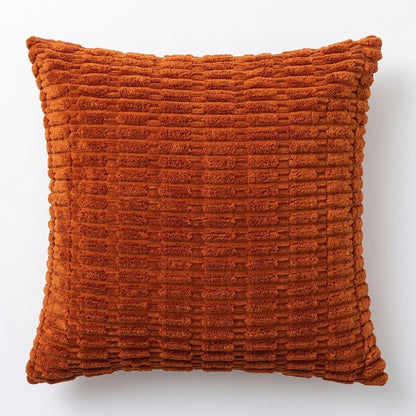 Textured Corduroy Decorative Throw Pillow Cover for Home Decor 17.7 x 17.7in