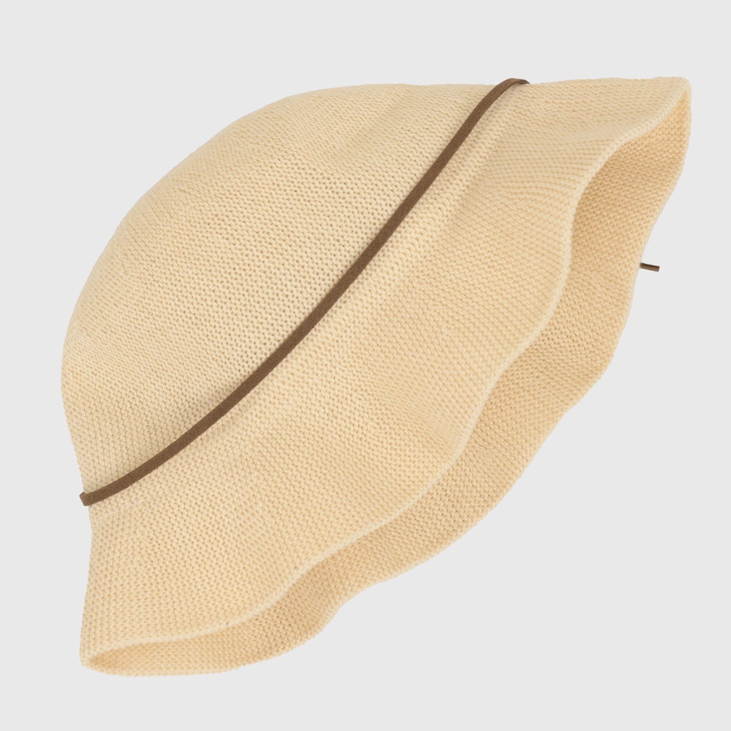 Foldable Crocheted Bucket Hat with Bow Accent