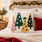 Holiday Tufted Throw Pillow Cover for Couch Sofa or Bed