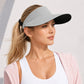 Foldable Packable Wide Brim Sun Visor Hat with Roll Up Travel Design