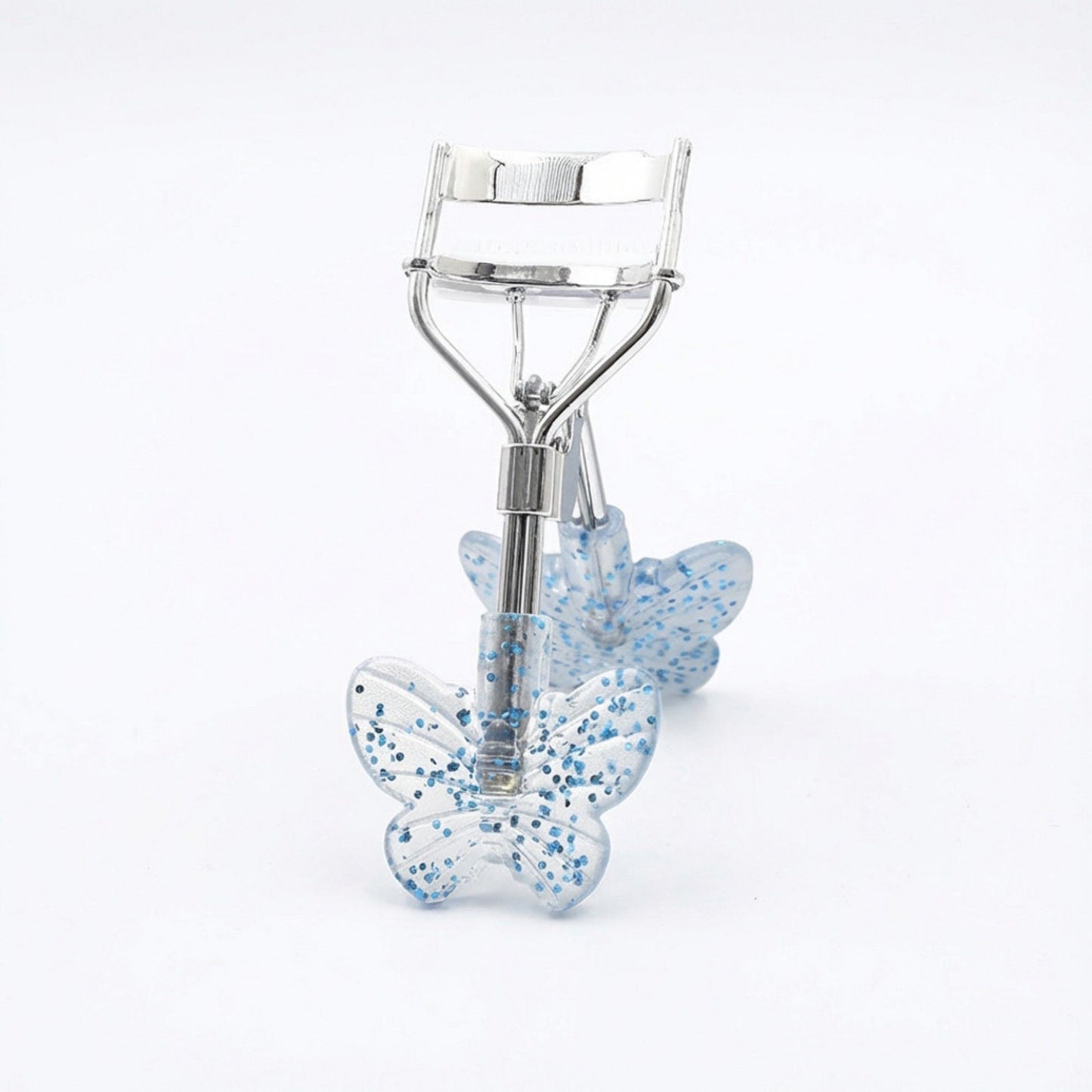 2-Piece Eyelash Curler Set with Butterfly Handle Design for Natural Lash Lift and Eye Makeup Prep