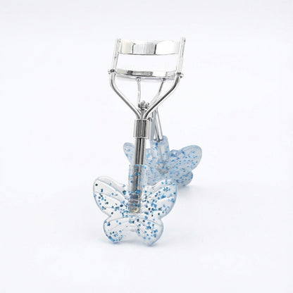 2-Piece Eyelash Curler Set with Butterfly Handle Design for Natural Lash Lift and Eye Makeup Prep