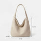 Denim Canvas Hobo Tote Bag Daily Large Capacity Shoulder Handbag For Women