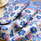 Floral Print Cotton Square Scarf Lightweight Soft Neck Hair Head Scarf Wrap 25.5¡Á25.5 Inches