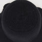 Women's Woven Floppy Bucket Hat with Scalloped Brim Edge Detail