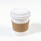 4pcs per Set Reusable Silicone Coffee Cup Lid Spill Resistant Hot Drink Cover with Sip Opening 3.5x0.7in