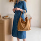 Faux Suede Hobo Shoulder Bag with Long Strap
